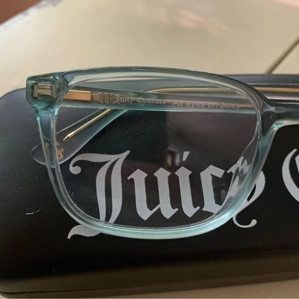 Juicy Couture Crystal Teal Color Eyeglass Frames JU 315 QT4 135